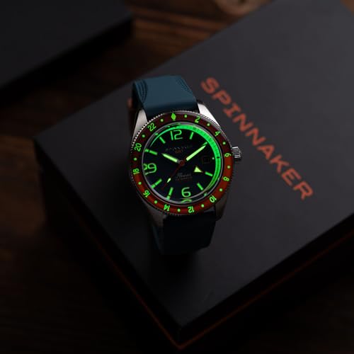 Image of Spinnaker Men's Fleuss GMT Automatic Watch with Solid Stainless Steel Bracelet SP-5120