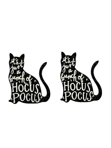 Black Cat Stud Earrings for Women. Hocus Pocus Earrings. Max Binx Earrings
