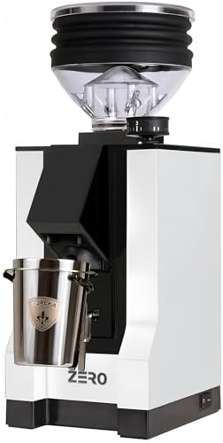 Eureka Mignon Zero Single Dose Espresso Grinder | Low Retention | Silent Technology | Stepless | 55mm Burrs | 46g | (White)