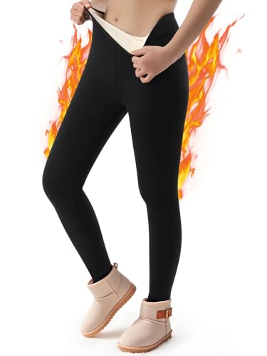 Aiseyi Thermoleggings Mädchen Eingedickt Thermo Leggings Baumwolle...