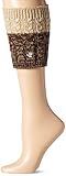 Bearpaw Women's Cable Knit Boot Topper, Tan