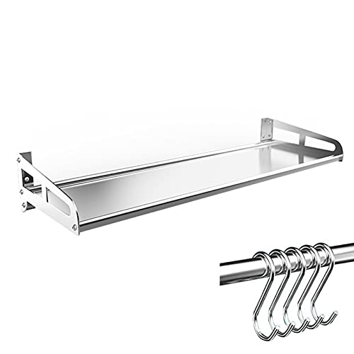 Étagère micro-ondes murale inox pliable pour optimiser une petite cuisine moderne