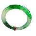 Natural Burmese Floating Flower Round Jade Bracelet
