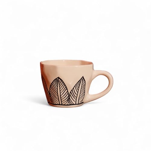 Image of Ceramic Coffee Cup with Saucer Set of 1, 250ML Microwave and Dishwasher Safe Large Tea Cups | Large Cup for Coffee | Ideal Use for Every Occasion, Gifting
