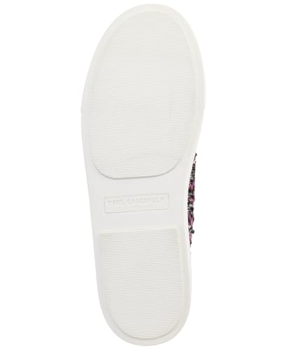 Image of Karl Lagerfeld Women's Cate Pins Tweed Lace up Sneaker