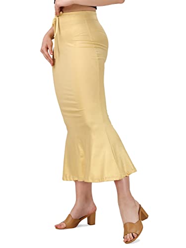 Image of Mehrang Lycra Saree Shapewear Petticoat for Women, Cotton Blended,Petticoat,Skirts for Women,Shape Wear Dress for Saree