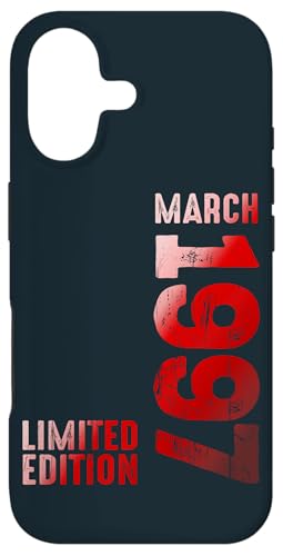 Carcasa para iPhone 17 Marzo 1997 Año Legendario 1997 Retro 1997 Vintage 1997
