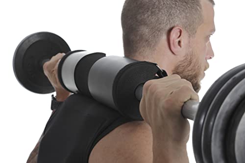 ALPHAPACE Langhantel-Polster - Hip Thrust Polster für Langhantelstange - Barbell Pad als Nackenpolster für Langhantel - Hip Pads, Squad Pads für Kniebeugen, Lunges, Fitness in Schwarz