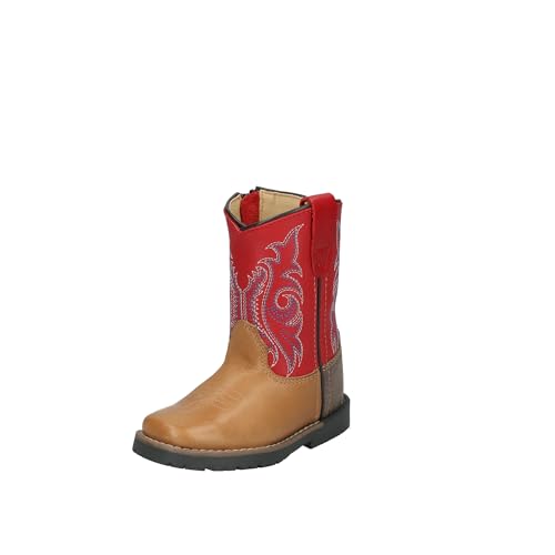 Image of Smoky Mountain Boots Toddlers' Autry Square Toe Leather Western Cowboy Boots
