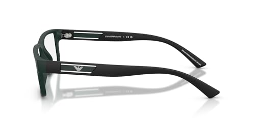 Image of Emporio Armani mens Ea3278 Rectangular Prescription Eyewear Frames