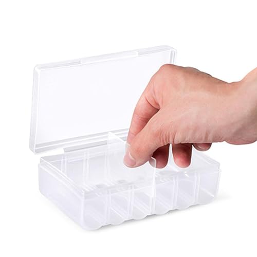 Qsvbeeqj Battery Organize Box Battery Storage Case for AA Batteries Types Battery Holder