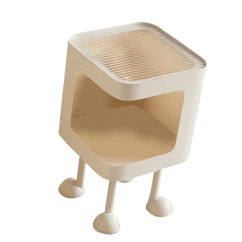 Petite table d'appoint chambre avec étagère pour ranger vos livres - 6