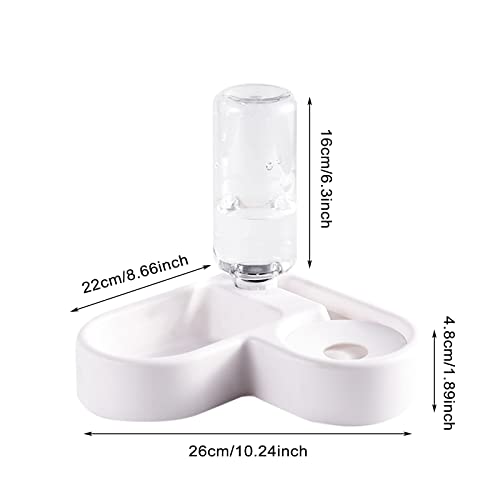 Corlidea Creative Pet Supplies Pet Bowl Corner Double Bowl Automatischer Trinknapf Multifunktionaler Katzennapf Rechtwinkliger Napf Hunde Fahrradanhänger Buggy