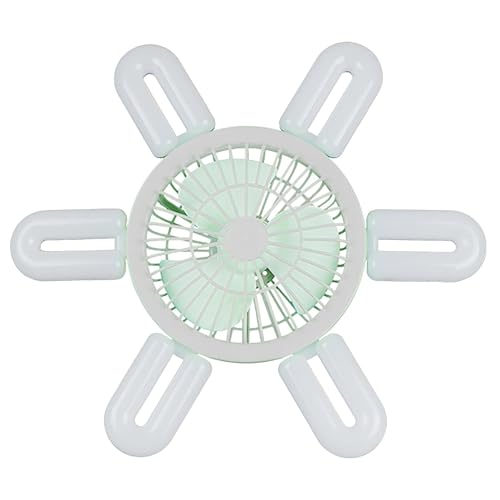 Ceiling Fans with Lights, 16 in Socket Fan Light with Remote, Intelligent Dimmable LED Ceiling Fan, U Shaped 6 Leaf LED Folding Leaf Fan Light, Ceiling Fan for Bedroom, Kitchen, Living Room, White