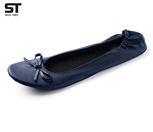 Image of Silky Toes Foldable Flat Shoes for Women | Portable Ballet Flats for Weddings, Parties, Events, Travel |Comfortable Cushioned