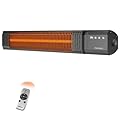 PowerScale Outdoor Heaters for Patio Electric, 1500W Infrared Heater, Ceiling & Hanging Patio Heaters for Outdoor Use, P65 Waterproof, 24H Timer&4 Heat Level with Remote for Porch, Garage & Backyard