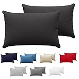 FUNDAS DE ALMOHADA DE ALGODON JERSEY PREMIUM - Este juego de 2 funda de almohada algodon es lo que le faltaba a tu almohada viscoelastica. Cada pack contiene 2 fundas de almohada elegantes, suaves y resistentes. de algodón de 150 gsm de grosor ; La almohada no está incluida. 40 x 60 cm se refiere al tamaño de la almohada, las dimensiones de la funda pueden variar unos centímetros para adaptarse mejor a la almohada.