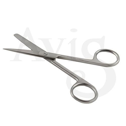 Image of AVIS Dressing Surgical Scissors Straight - Premium Stainless Steel Grade 410 Medical Shears with Blunt /Blunt Tips for Cutting Dressings, Sutures, and Bandages in Medical Procedures (8 inchST)