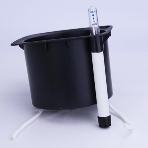 Pot Carré Blanc à Hydratation Automatique Jojofuny avec Grosse Capacité et Jauge d'Eau - 4
