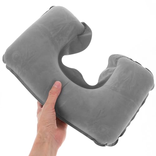 Almohada Inflable de Viaje 42.5x26x1.5 cm Gris miniatura 7