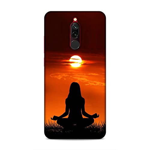 Image of Printed Mobile Back Hard Case Cover for Xiaomi Redmi 8 | Meditation, Sunrise, Shadow, Sunset A-2203