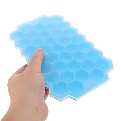 Bandeja de hielo de silicona con tapa Honeycomb Hemobllo miniatura 3