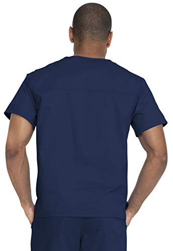 Dickies Genuine Industrial Strength Men & Women Scrubs Top V-Neck Gd640, Xl, Navy #TOP4