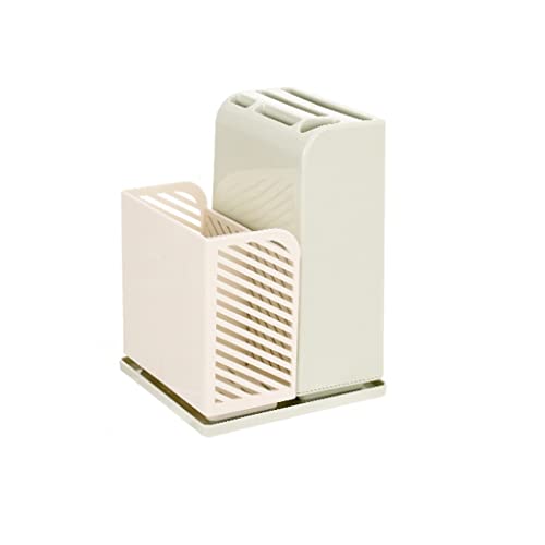 Soporte for cuchillos for el hogar con escurridor de cubiertos 2