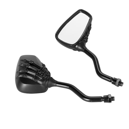 Miroir visibilité moto vue arrière en verre robuste pour système de réflecteurs vélo noir