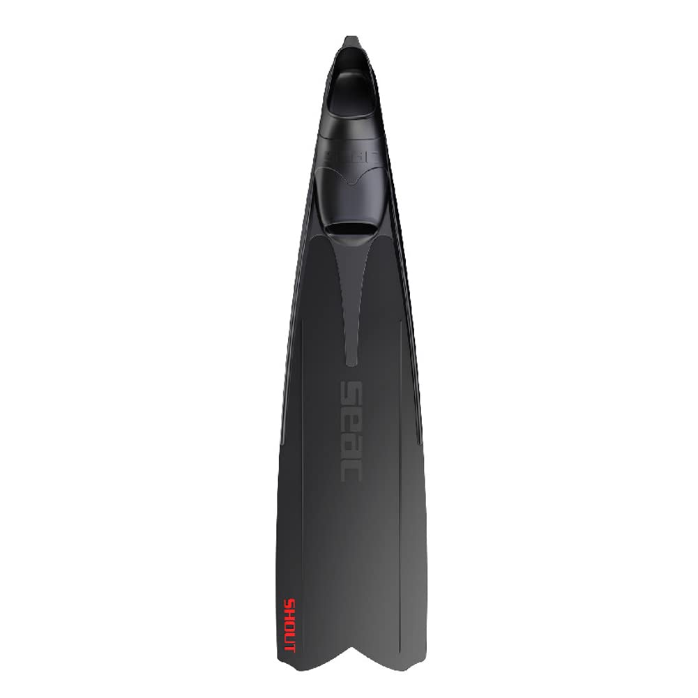 Seac Shout, Long Fins for Scuba Diving, Spearfishing and Freediving, Made in Italy