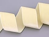 Photo Gallery finemark 3 m x 36 mm, nastro elastico in velluto crema (612), estremamente elastico, su un lato, velluto 20% elastan da cucire Photo Gallery finemark 3 m x 36 mm, nastro elastico in velluto crema (612), estremamente elastico, su un lato, velluto 20% elastan da cucire