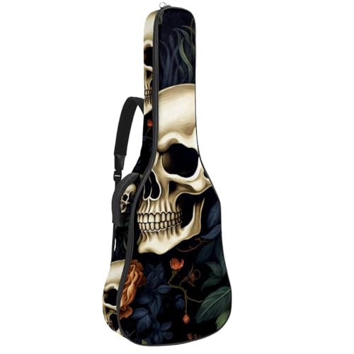 Sac pour guitare acoustique Halloween Skull : protégez votre instrument contre les rayures