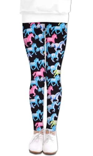 Image of LUOUSE Girls' Leggings Full Length Comfy Pants Trousers 4-13 Years