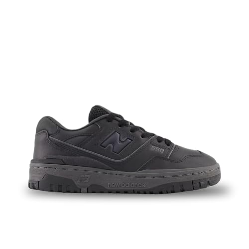 New Balance 550 GS Boys Shoes Size 7, Color: Black/Black2