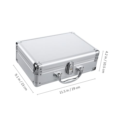 Briefcases for Men Aluminum Storage Case Strong Case for Tools and Makeup4