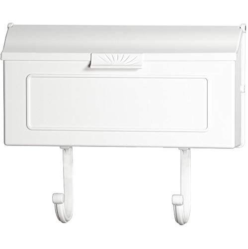 Wall Mount Mailbox - Cast Aluminum - Outdoor – Mail Letter Box - Rustproof (White) #TOP6