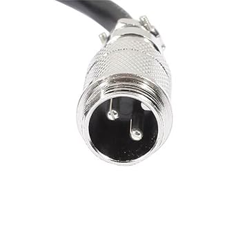 Elecbee GX16 Connector 2 Pin Male to Female Cable Cordset 16mm Female to Male 2Pin Aviation Connector with 1M Cable Wire (1 Pack)
