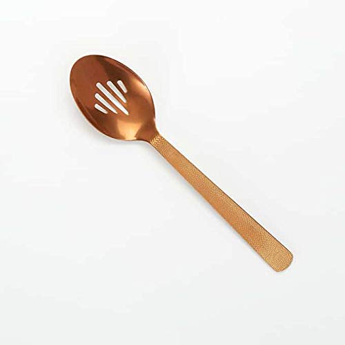 Vintage Bronze Hammered Slotted Spoon by American Metalcraft – Stainless Steel, Bronze, Model BVHSS10