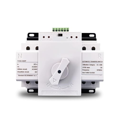 Interrupteur de transfert automatique contre les coupures de courant inverseur 2P 63A 230V