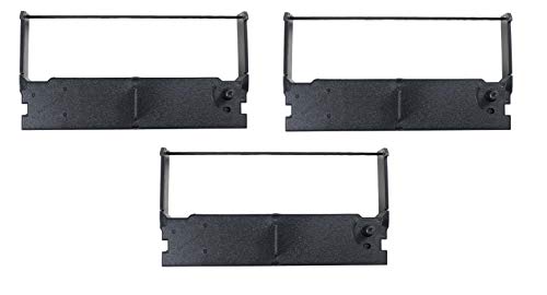 Sam4s 3-Pack ER-5115II Ribbon, Ribbon, Ink, Cartridge, Compatible with TEC MA-1350, MA-1530, MA-1535, ERC-32, ERC32, Epson M820, TM-935, TM-U150, TM-U420, TM-U675, TM-H6000, TM-H6000II (Purple)