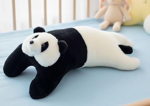 Image of Tickles Black & White Stuffed Soft Fluffy Plush Panda Bolster Pillow Cushion 48 cm