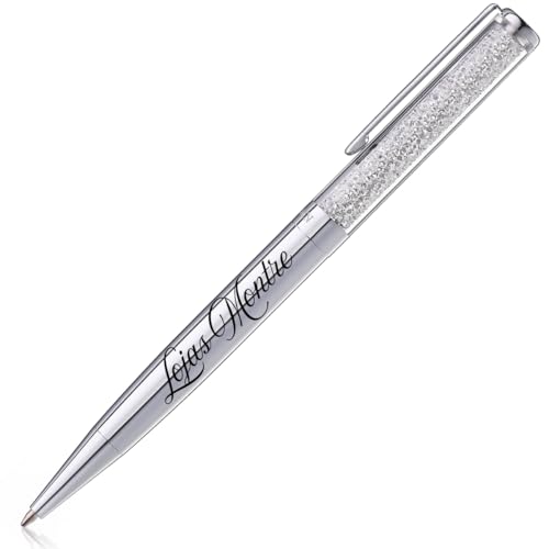 Caneta Crown Diamond Personalizada Com Nome e Logo Presente Luxo - Com Estojo (Dourado)