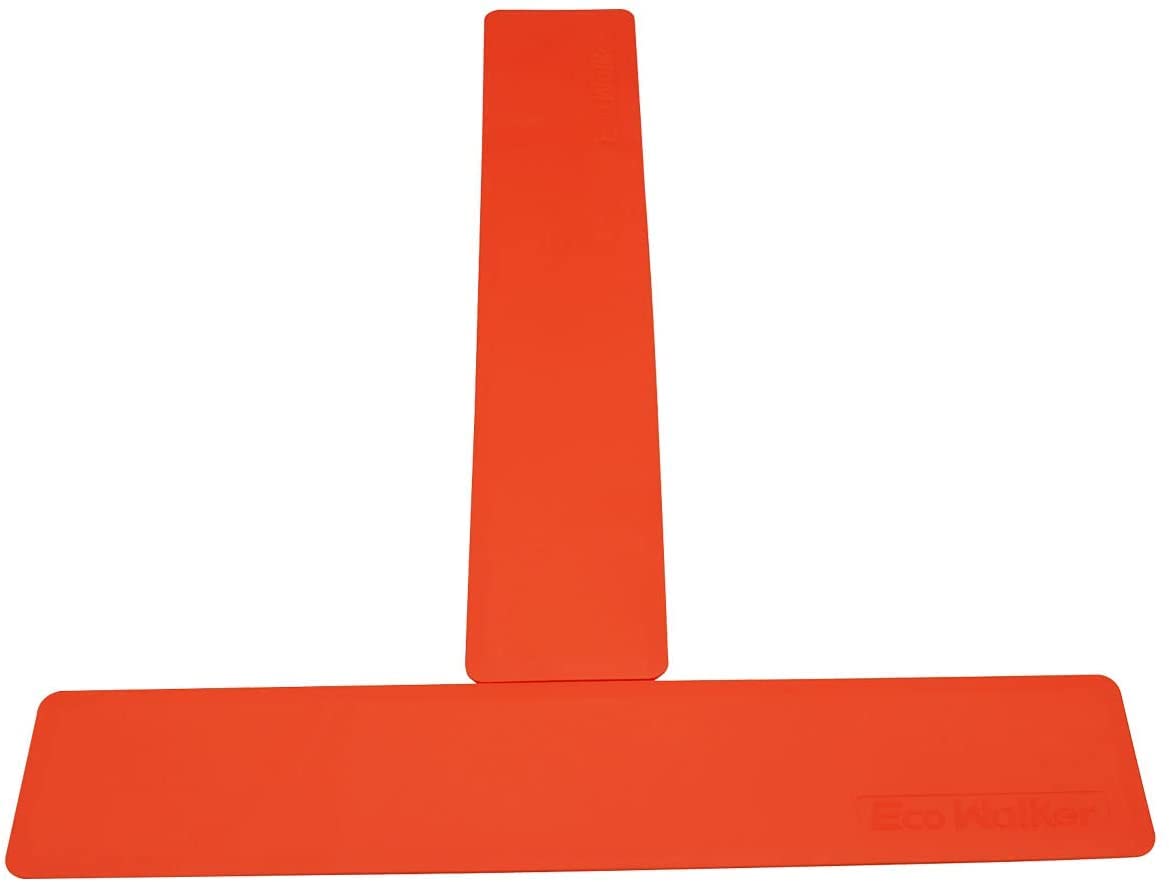 Eco Walker Court Lines Marker Kit Throw Down Markers Create Your Own Mini Pickleball Tennis Court (Red Line Marker)