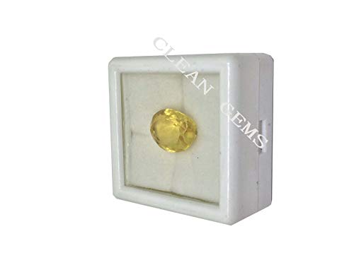Citrine naturelle Sunela 2,96 carats de qualité gemme avec certificat d'authenticité