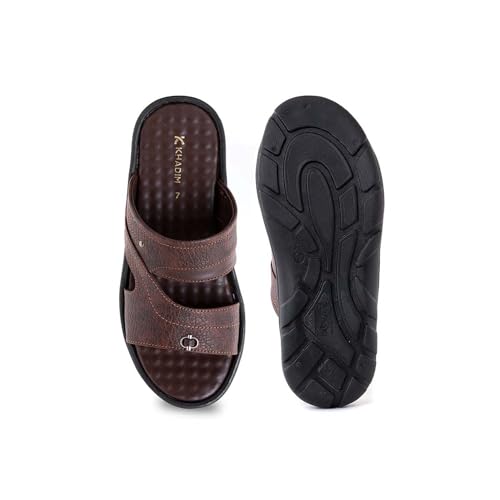 Image of Khadim's 3561274 Lightweight Durable Extra Soft Trendy Premium Stylish Casual Slip-On Sandals | Floaters For Men