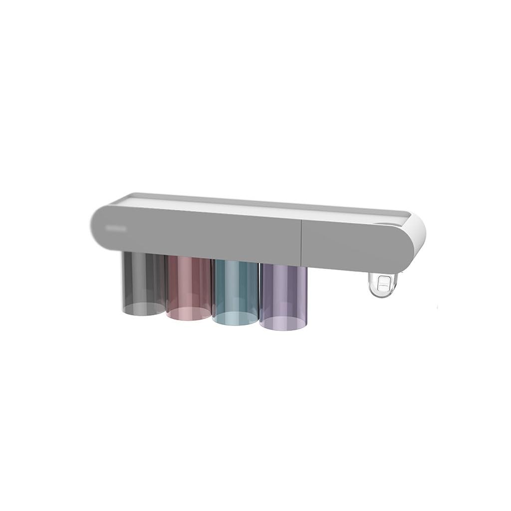 Soporte magnético para Cepillo de Dientes para baño, dispensador de Pasta de Dientes, Soporte Multifuncional montado en la Pared (A S46cm)
