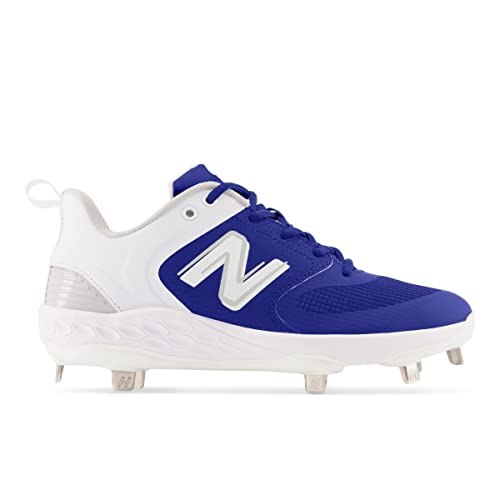New Balance Women's Fresh Foam X Velo V3 Metal Softball Shoe, Royal Blue/White, 6 Medium US