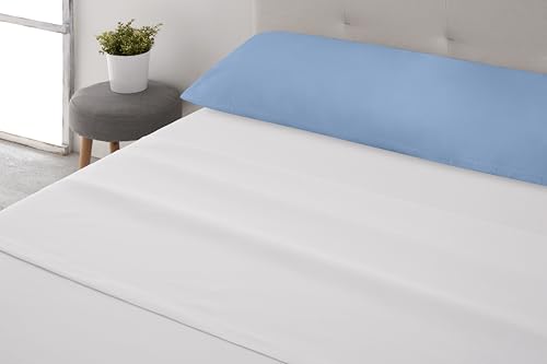 Degrees Home Collection – Funda de Almohada 90x45 – Microfibra Extra Suave 100% Poliéster – Transpirable, Hipoalergénica y Lavable – Celeste