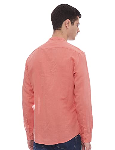 Image of Marks & Spencer Mens Solid Polyester Blend Collared Neck Regular Fit Easy Iron Shirt (Pack of 2)
