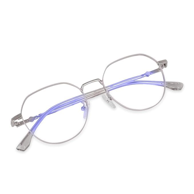 DESIZER Hexagonal Blue Light Blocking Anti Glare Zero Power Eyeglasses Computer Gaming Eye Protection Glass Frames For Men Women DESIZER Hexagonal Blue Light Blocking Anti Glare Zero Power Eyeglasses Computer Gaming Eye Protection Glass Frames For Men Women